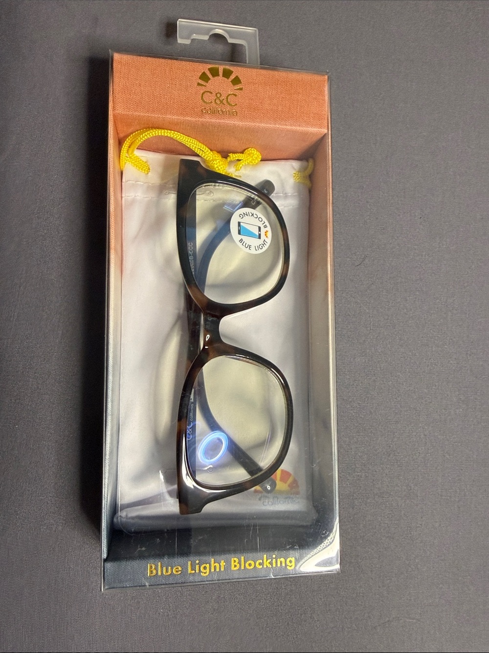 C&C California Bluelight Blocking Glasses Brown Tortise Frames Blue Light